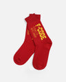 Red Crew Socks - FAMSO21-069