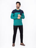Men's Green Blue Sweater - FMTSWT21-002