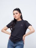 Women's Black Graphic Tee - FWTGT23-050