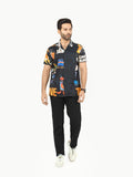 Men's Black Casual Shirt - FMTS22-31688