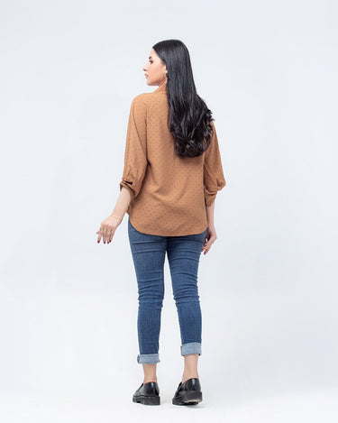 Women's Brown Top - FWTTB23-026