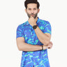 Men's Blue Casual Shirt - FMTS22-31676