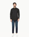 Men's Black Casual Shirt - FMTS22-31738