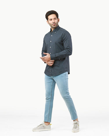 Men's Dark Navy Casual Shirt - FMTS22-31706