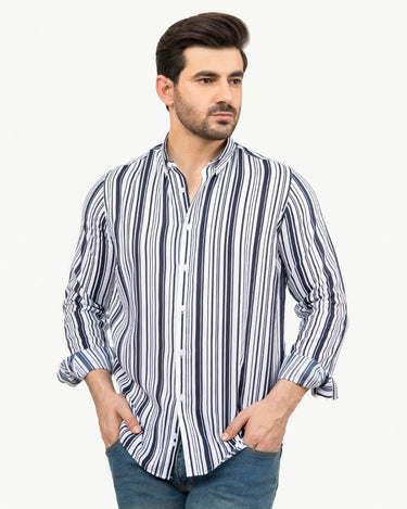 Men's White Casual Shirt - FMTS22-31560