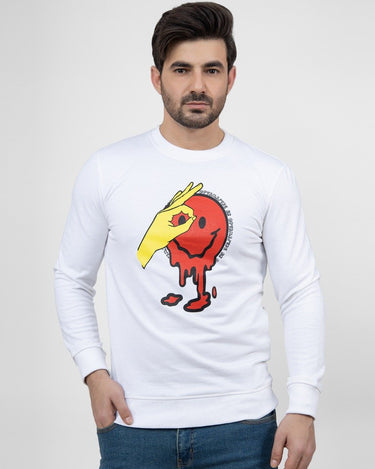 Men's White Sweatshirt - FMTSS21-003