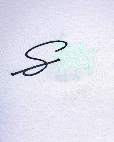 Men's White Crew Neck Graphic Tee - FMTGT22-004