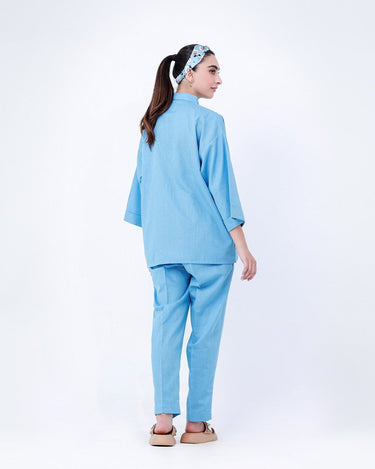 Women's Blue Co-Ord Set - FWTCS23-006