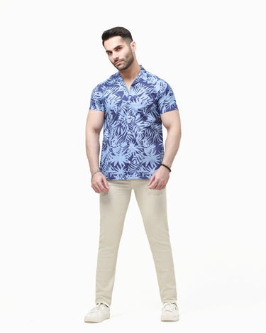 Men's Blue Casual Shirt - FMTS22-31727