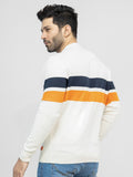 Men's Off White Navy Sweater - FMTSWT21-001