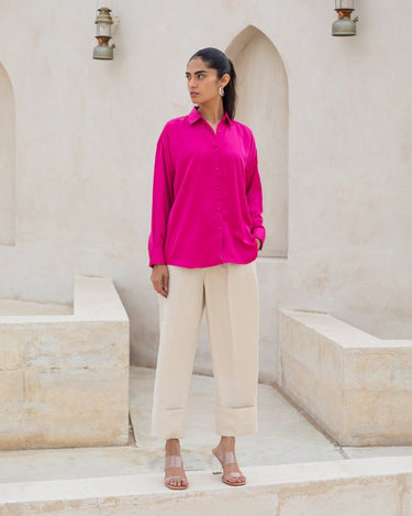 Women's Pink Shirt - FWTS23-019