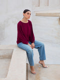 Women's Maroon Top - FWTTB23-001