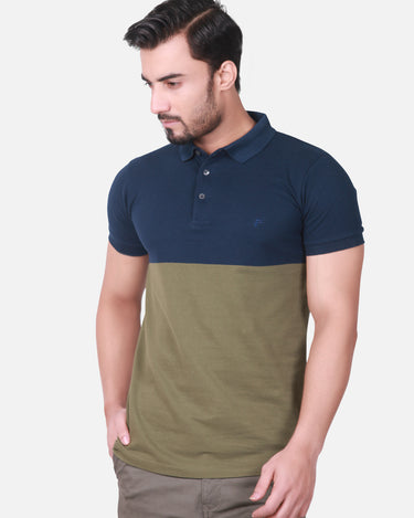 Men's Navy Blue Polo Shirt - FMTTS17-17200