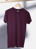 Men's Magenta Basic T-Shirt - FMTBT19-072
