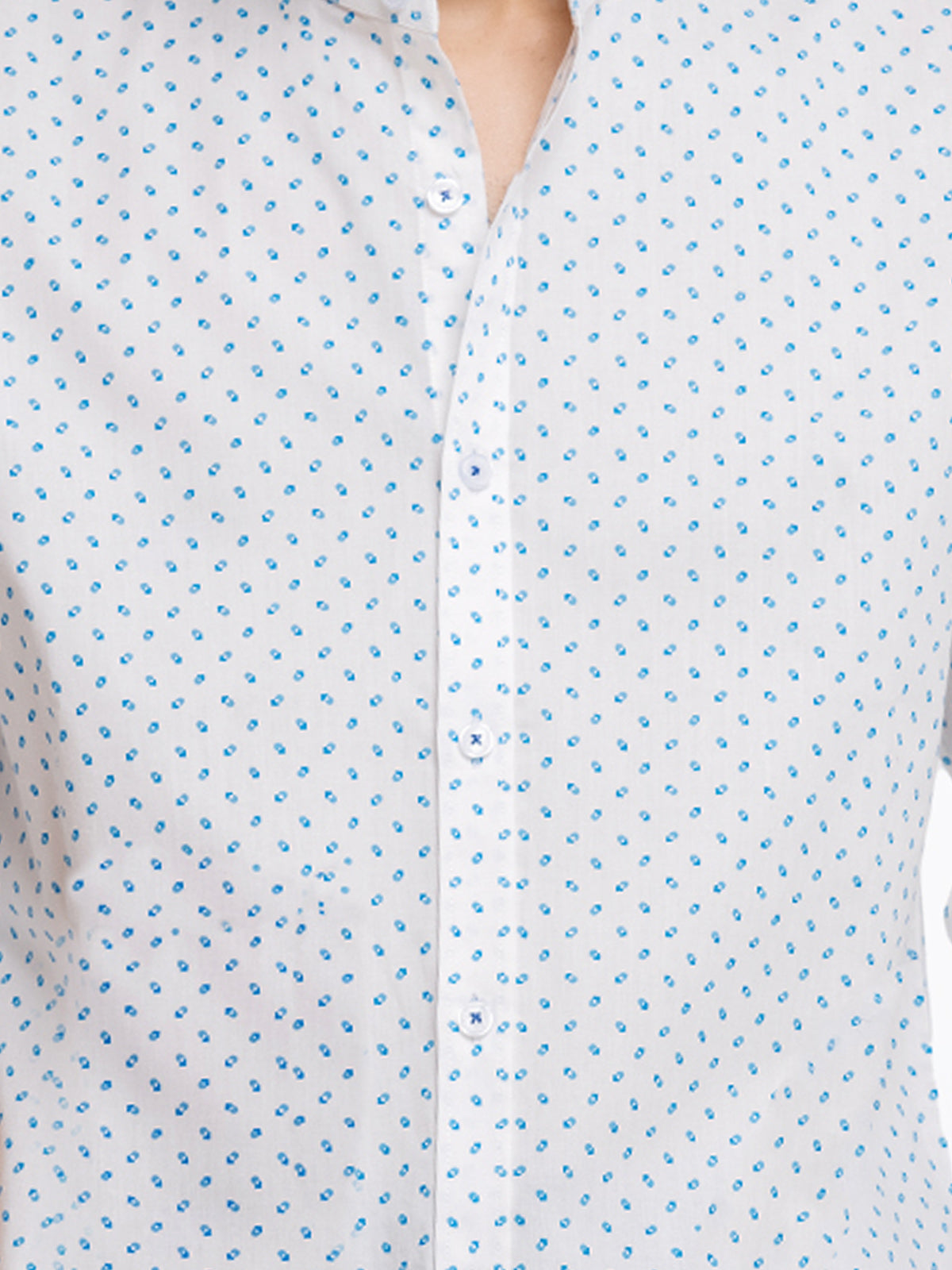 Printed Mao Collar Shirt - FMTS23-32014
