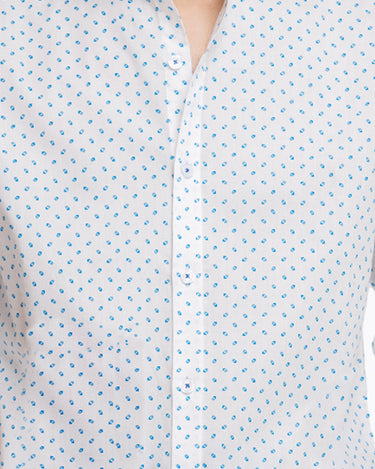 Printed Mao Collar Shirt - FMTS23-32014