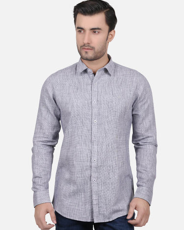 Men's Blue Casual Shirt - FMTS18-31195