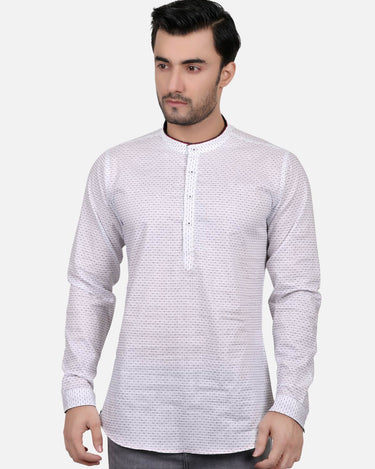 Men's White Casual Shirt - FMTS18-31202