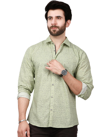 Men's Light Green Casual Shirt - FMTS19-31345