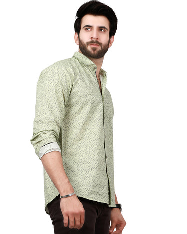 Men's Light Green Casual Shirt - FMTS19-31345