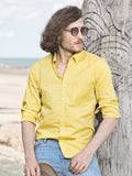 Men's Yellow Casual Shirt - FMTS20-31382