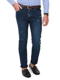 Men's Blue Denim Jeans - F-MBP-D16-32060