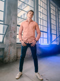 Men's Pink Casual Shirt - FMTS21-31460