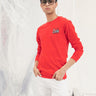 Men's Red Crew Neck Graphic Tee - FMTTF20C-005