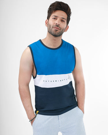 Men's Eminent Blue Tank Top - FMTTR21-001