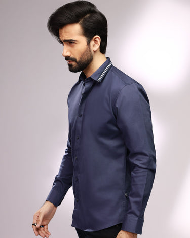 Men's Navy Casual Shirt - FMTS20-31405