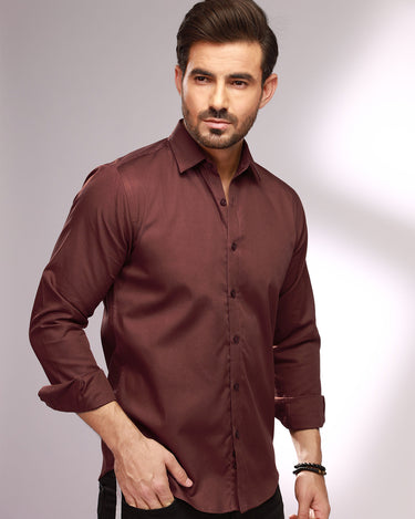 Men's Brown Casual Shirt - FMTS20-31410