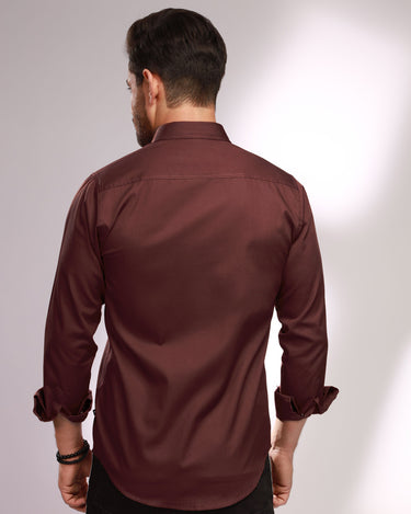 Men's Brown Casual Shirt - FMTS20-31410