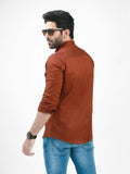 Men's Rust Casual Shirt - FMTS21-31462