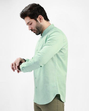 Men's Turquoise Casual Shirt - FMTS21-31463
