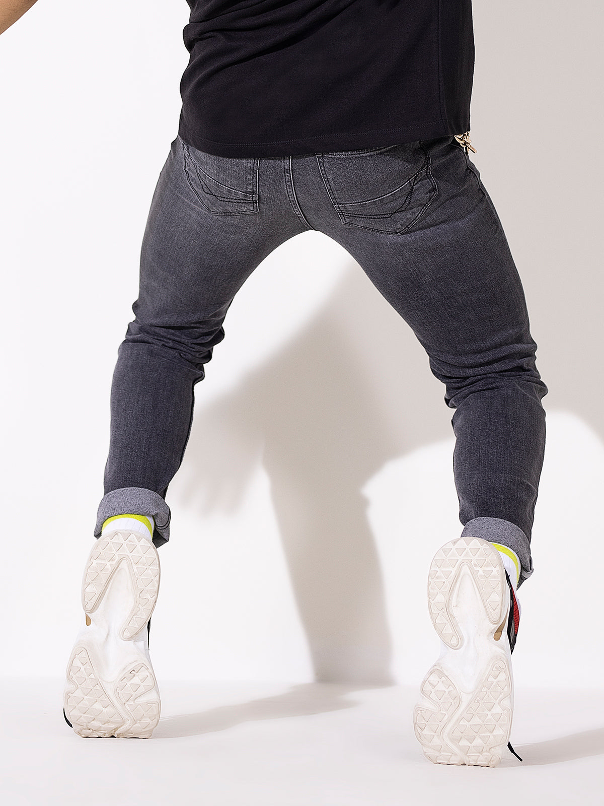 Men's Charcoal Denim Jeans - FMBP20-008