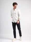 Men's White Casual Shirt - FMTS21-31440