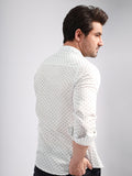 Men's White Casual Shirt - FMTS21-31440