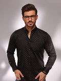 Men's Black Casual Shirt - FMTS20-31402