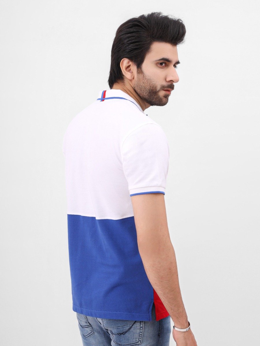 Men's White Polo Shirt - FMTCP21-022