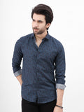 Men's Blue Casual Shirt - FMTS21-31484