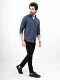 Men's Blue Casual Shirt - FMTS21-31484
