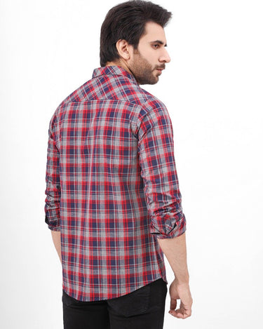 Men's Dark Navy Casual Shirt - FMTS21-31483