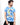 Men's White Blue Printed Tee - FMTPT21-016