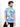 Men's White Blue Printed Tee - FMTPT21-016