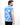 Men's White Blue Printed Tee - FMTPT21-016