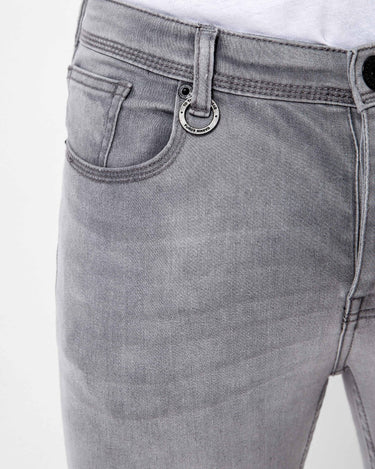 Men's Light Grey Denim Jeans - FMBP21-014