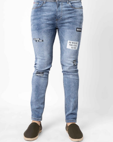 Men's Light Blue Denim Jeans - FMBP21-007