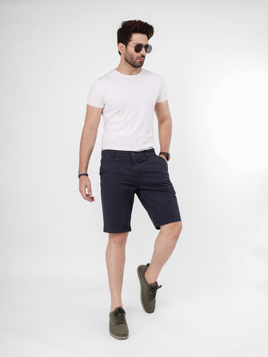 Men's Navy Blue Shorts - FMBSW21-034