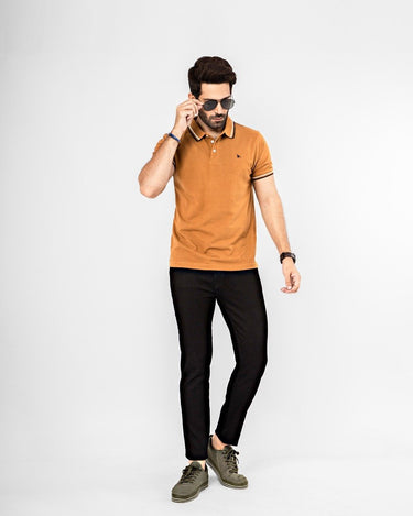 Men's Brown Polo Shirt - FMTCP21-002