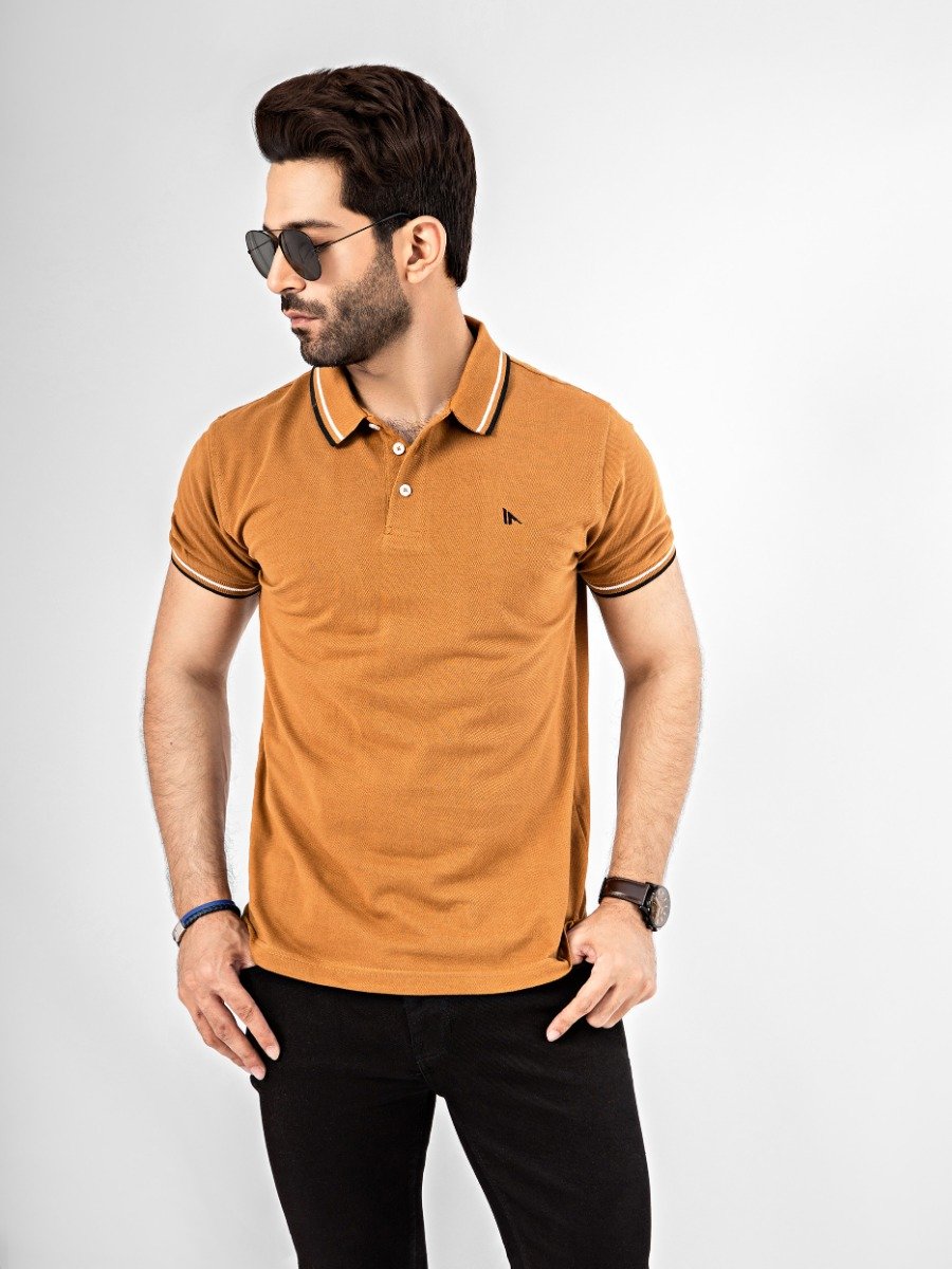 Men's Brown Polo Shirt - FMTCP21-002